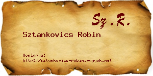 Sztankovics Robin névjegykártya